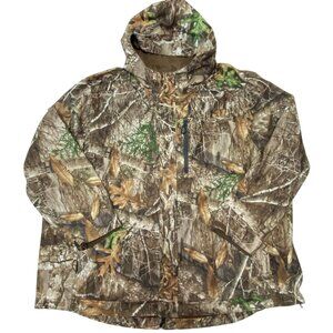 Men's Realtree Edge Camouflage Hooded Hunting Jacket 3xl Scent-Factor